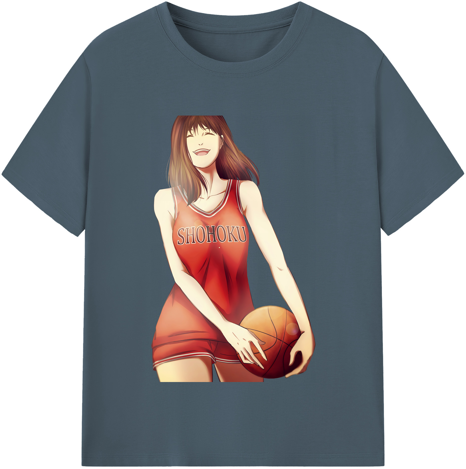 SLAM DUNK／スラムダンク 綿100％半袖Tシャツ（フロントプリント）